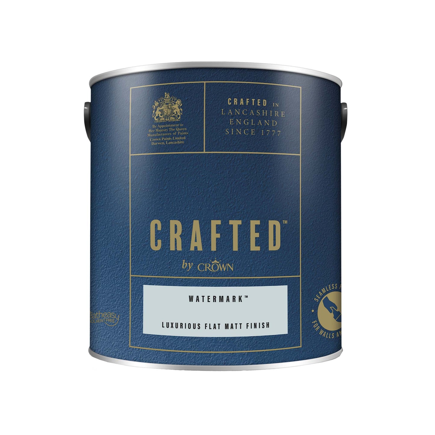 Crown Crafted Luxurious Flat Matt Finish Paint - Watermark - 2.5 Litre