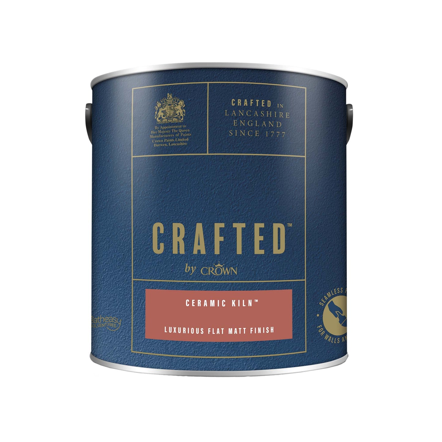 Crown Crafted Luxurious Flat Matt Finish Paint - Ceramic Kiln - 2.5 Litre