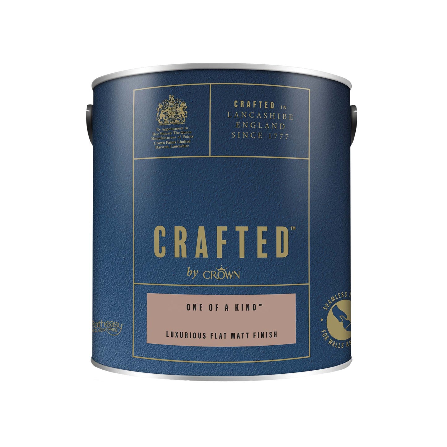 Crown Crafted Luxurious Flat Matt Finish Paint - One of a Kind - 2.5 Litre