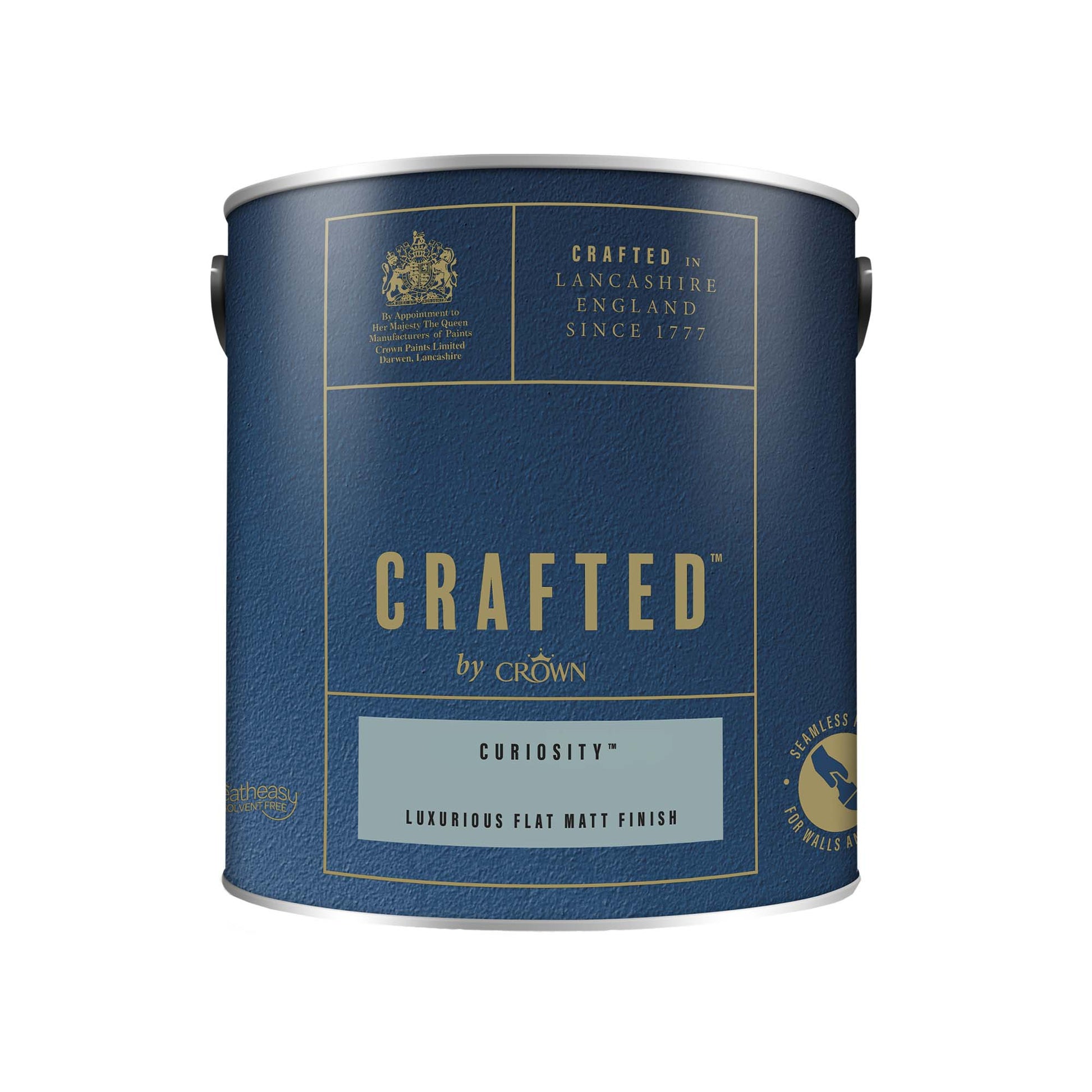 Crown Crafted Luxurious Flat Matt Finish Paint - Curiosity - 2.5 Litre