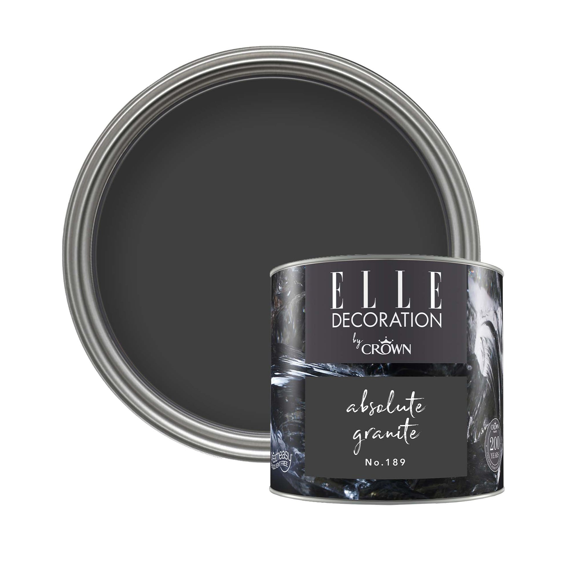 Crown Retail Elle Decoration Flat Matt - Absolute Granite