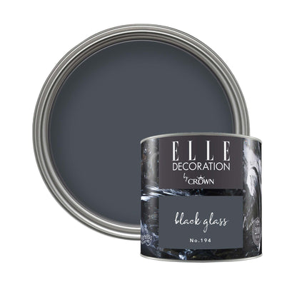 Crown Retail Elle Decoration Flat Matt - Black Glass