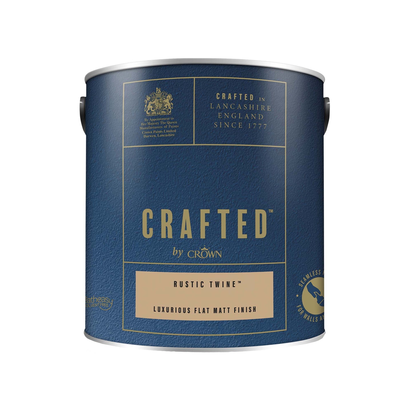 Crown Crafted Luxurious Flat Matt Finish Paint - Rustic Twine - 2.5 Litre