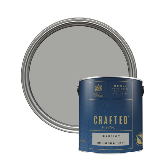 Crown Crafted Luxurious Flat Matt Finish Paint - Memory Lane - 2.5 Litre