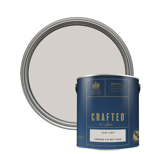 Crown Crafted Luxurious Flat Matt Finish Paint - Clay Like - 2.5 Litre