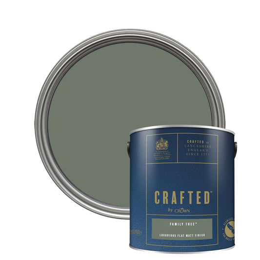 Crown Crafted Luxurious Flat Matt Finish Paint - Family Tree - 2.5 Litre