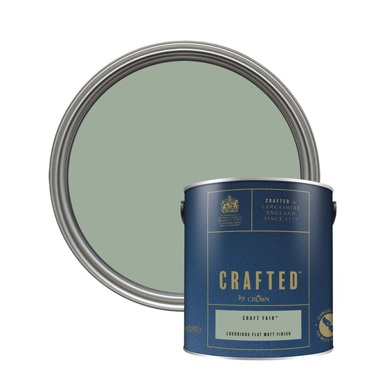 Crown Crafted Luxurious Flat Matt Finish Paint - Craft Fair - 2.5 Litre