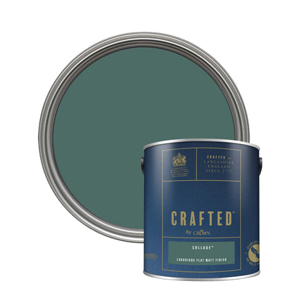 Crown Crafted Luxurious Flat Matt Finish Paint - Collage - 2.5 Litre