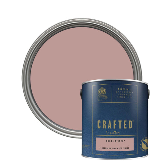 Crown Crafted Luxurious Flat Matt Finish Paint - Cross Stitch - 2.5 Litre