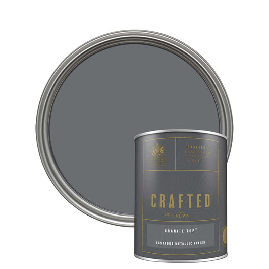 Crown Crafted Lustrous Metallic Finish Paint - Granite Top - 1.25 Litre