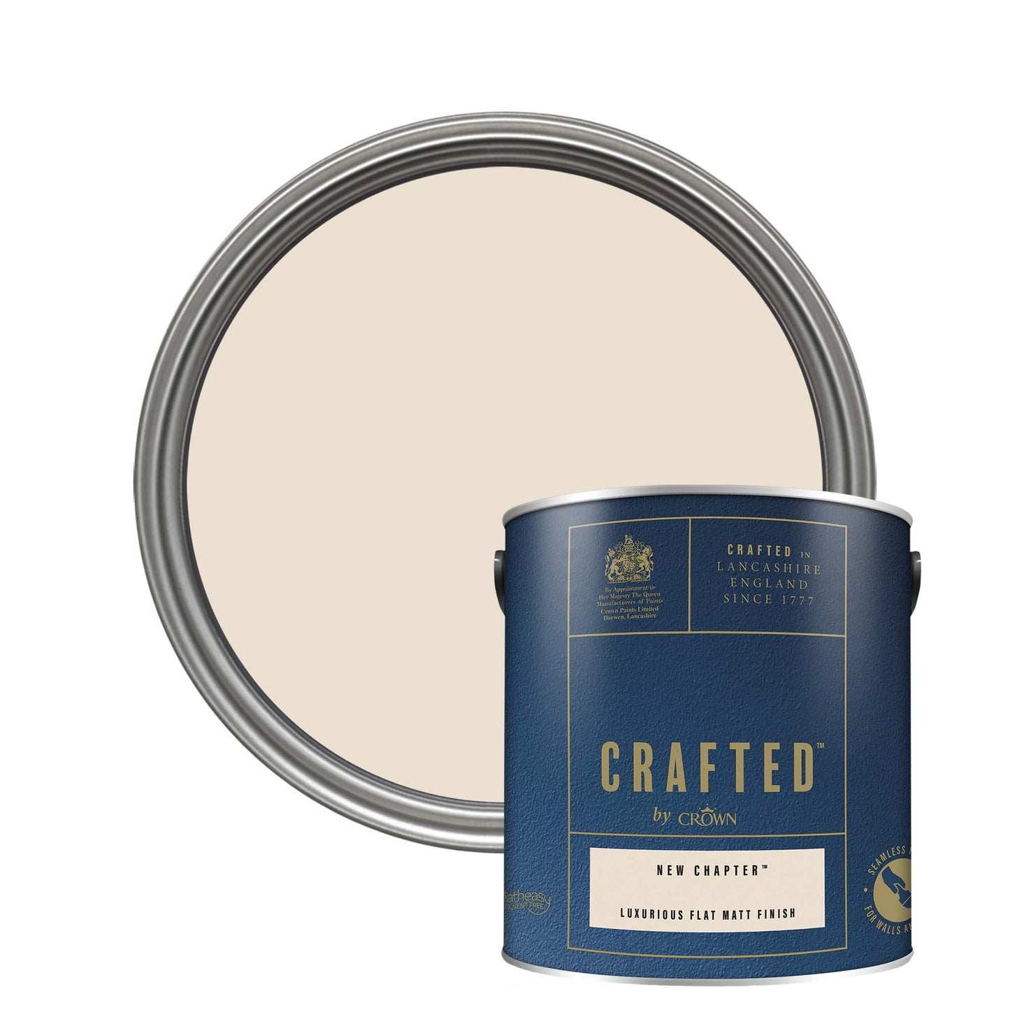 Crown Crafted Luxurious Flat Matt Finish Paint - New Chapter - 2.5 Litre