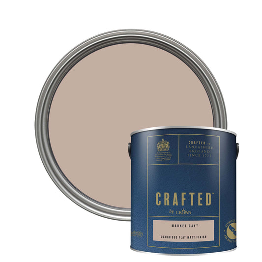 Crown Crafted Luxurious Flat Matt Finish Paint - Market Day - 2.5 Litre