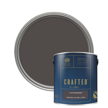 Crown Crafted Luxurious Flat Matt Finish Paint - Leatherbound - 2.5 Litre