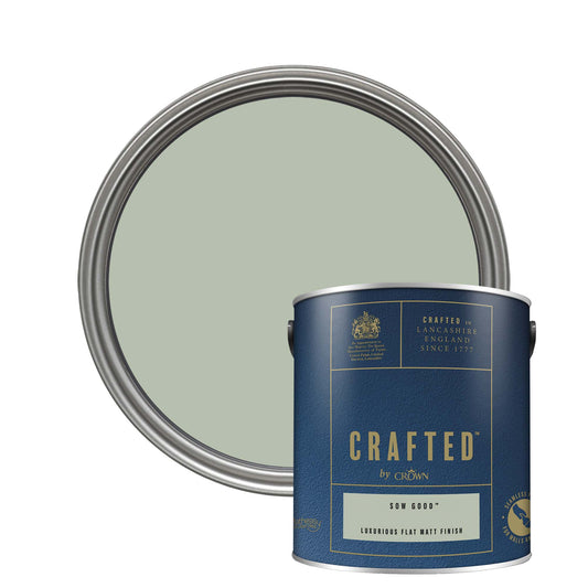 Crown Crafted Luxurious Flat Matt Finish Paint - Sow Good - 2.5 Litre