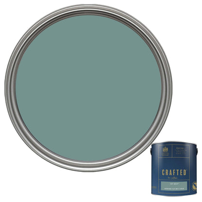 Crown Crafted Luxurious Flat Matt Finish Paint - Ivy Grey - 2.5 Litre