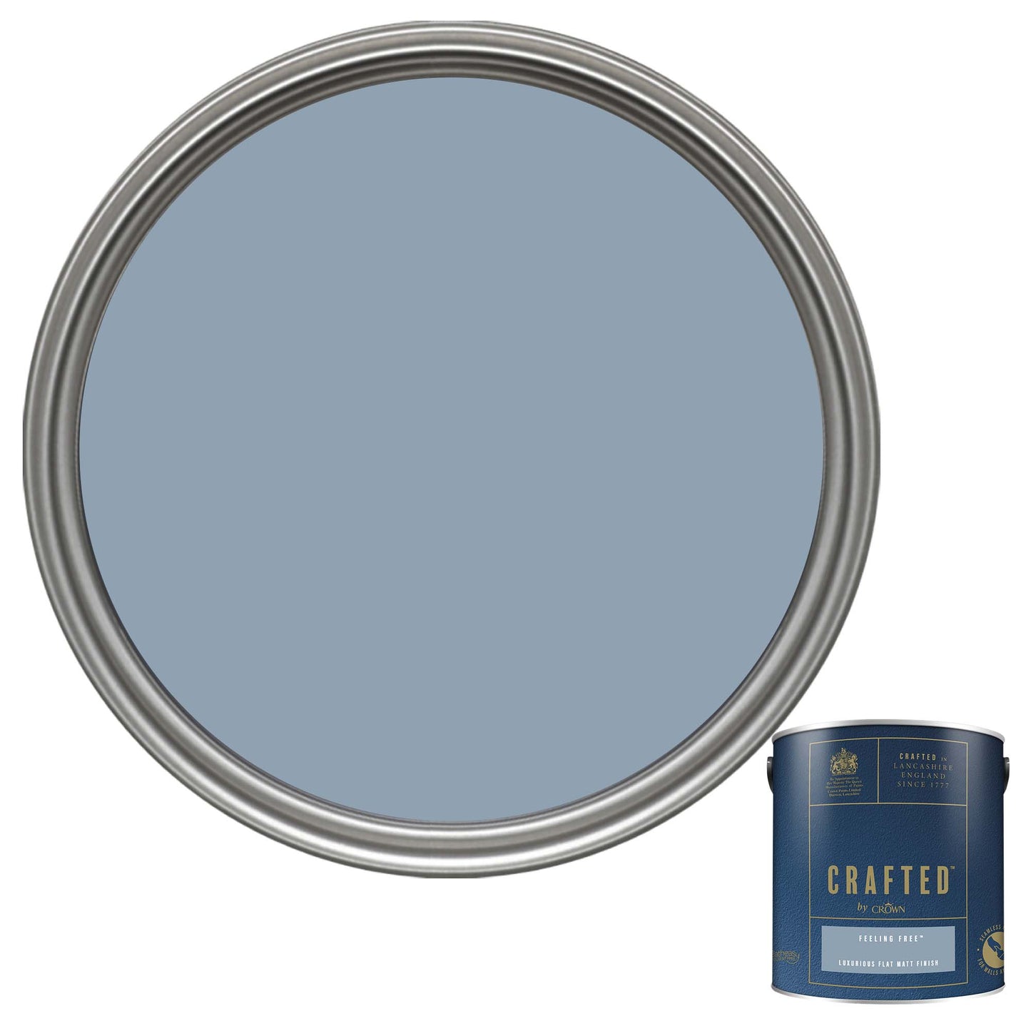 Crown Crafted Luxurious Flat Matt Finish Paint - Feeling Free - 2.5 Litre