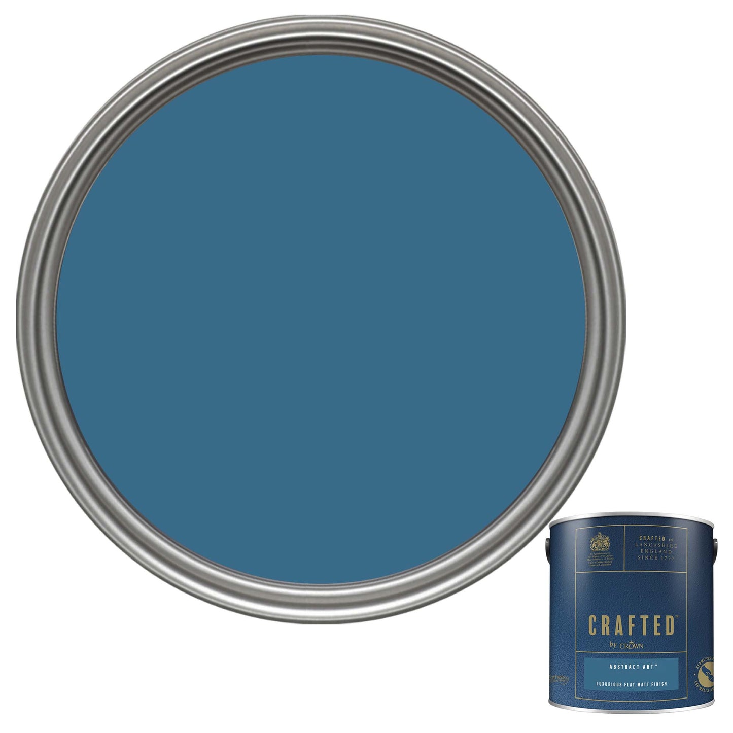 Crown Crafted Luxurious Flat Matt Finish Paint - Abstract Art - 2.5 Litre