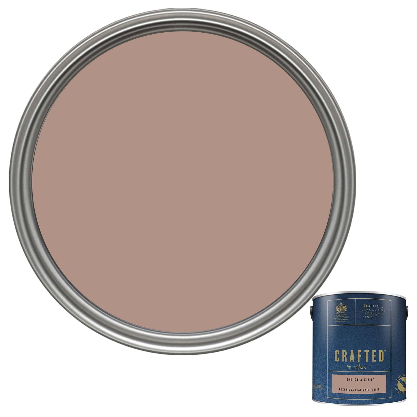 Crown Crafted Luxurious Flat Matt Finish Paint - One of a Kind - 2.5 Litre