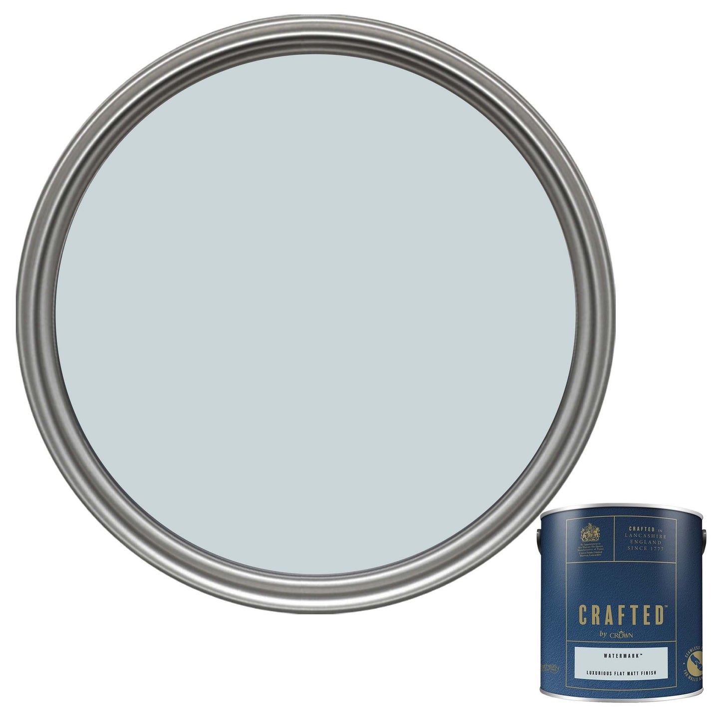 Crown Crafted Luxurious Flat Matt Finish Paint - Watermark - 2.5 Litre