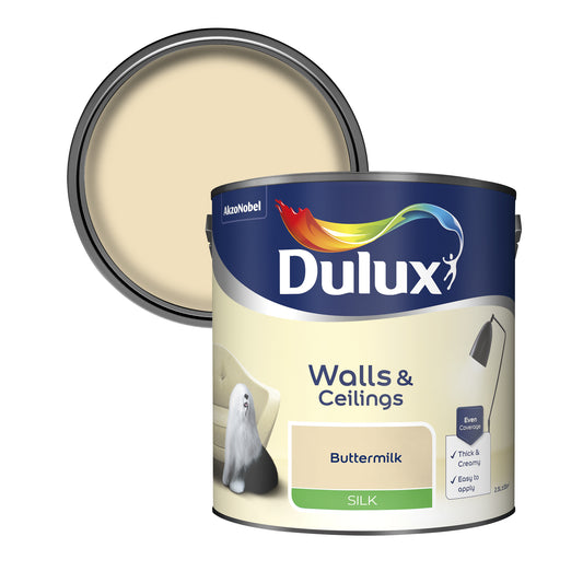 Dulux Silk Paint - Buttermilk - 2.5 Litre