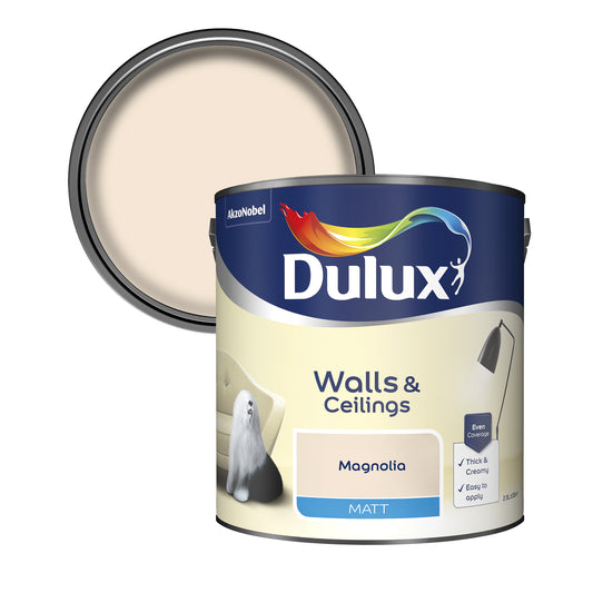 Dulux Matt Paint - Magnolia - 2.5 Litre