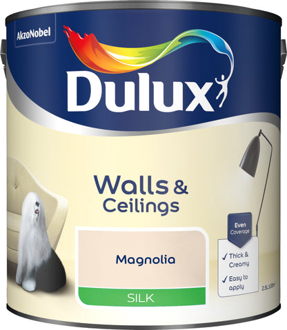 Dulux Silk Paint - Magnolia - 2.5 Litre