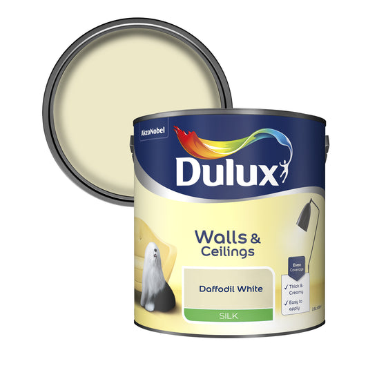 Dulux Silk Paint - Daffodil White - 2.5 Litre