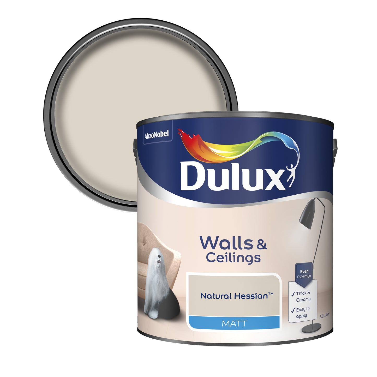 Dulux Matt Paint - Natural Hessian - 2.5 Litre