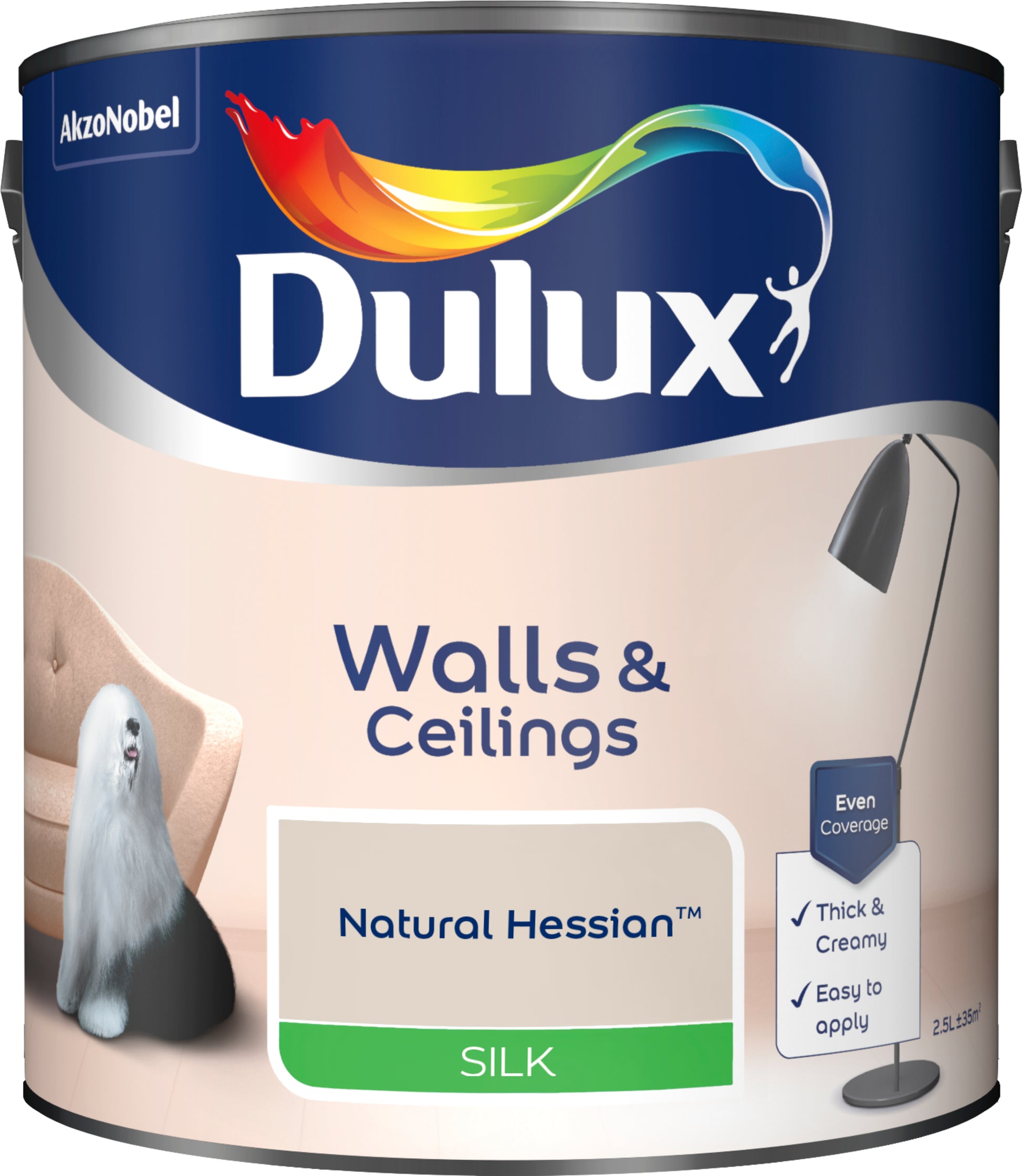 Dulux Silk Paint - Natural Hessian - 2.5 Litre