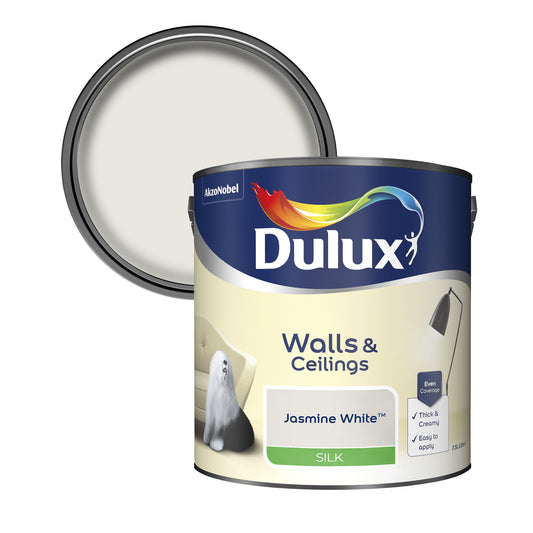 Dulux Silk Paint - Jasmine White - 2.5 Litre