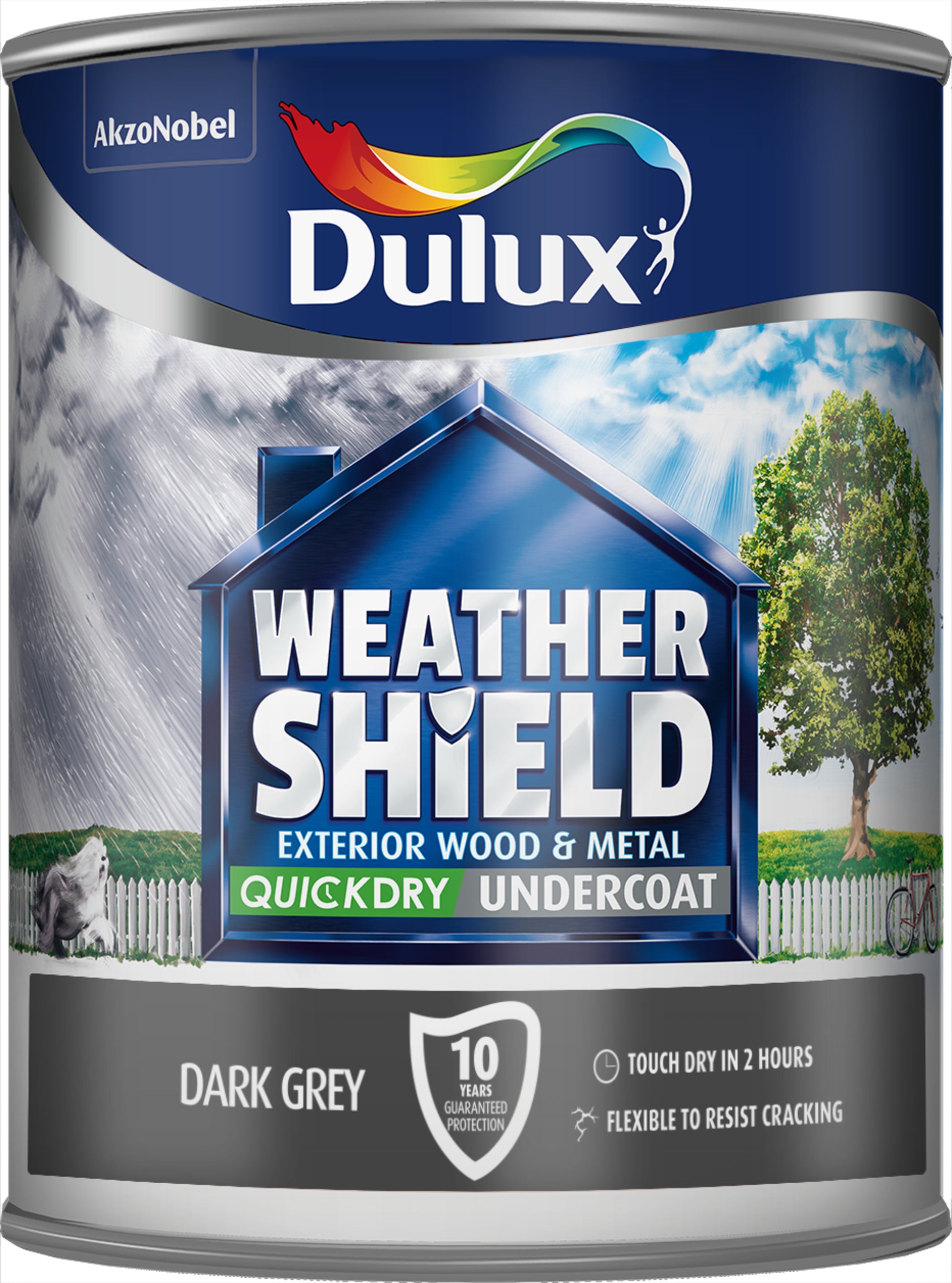 Dulux Weathershield Quick Dry Undercoat - Dark Grey