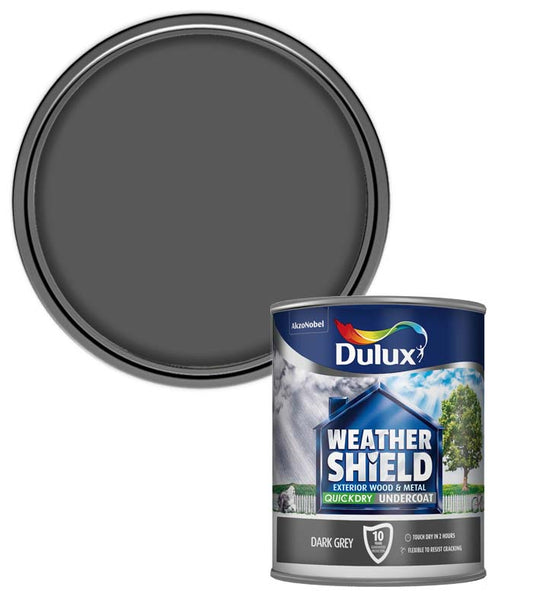 Dulux Weathershield Quick Dry Undercoat - Dark Grey