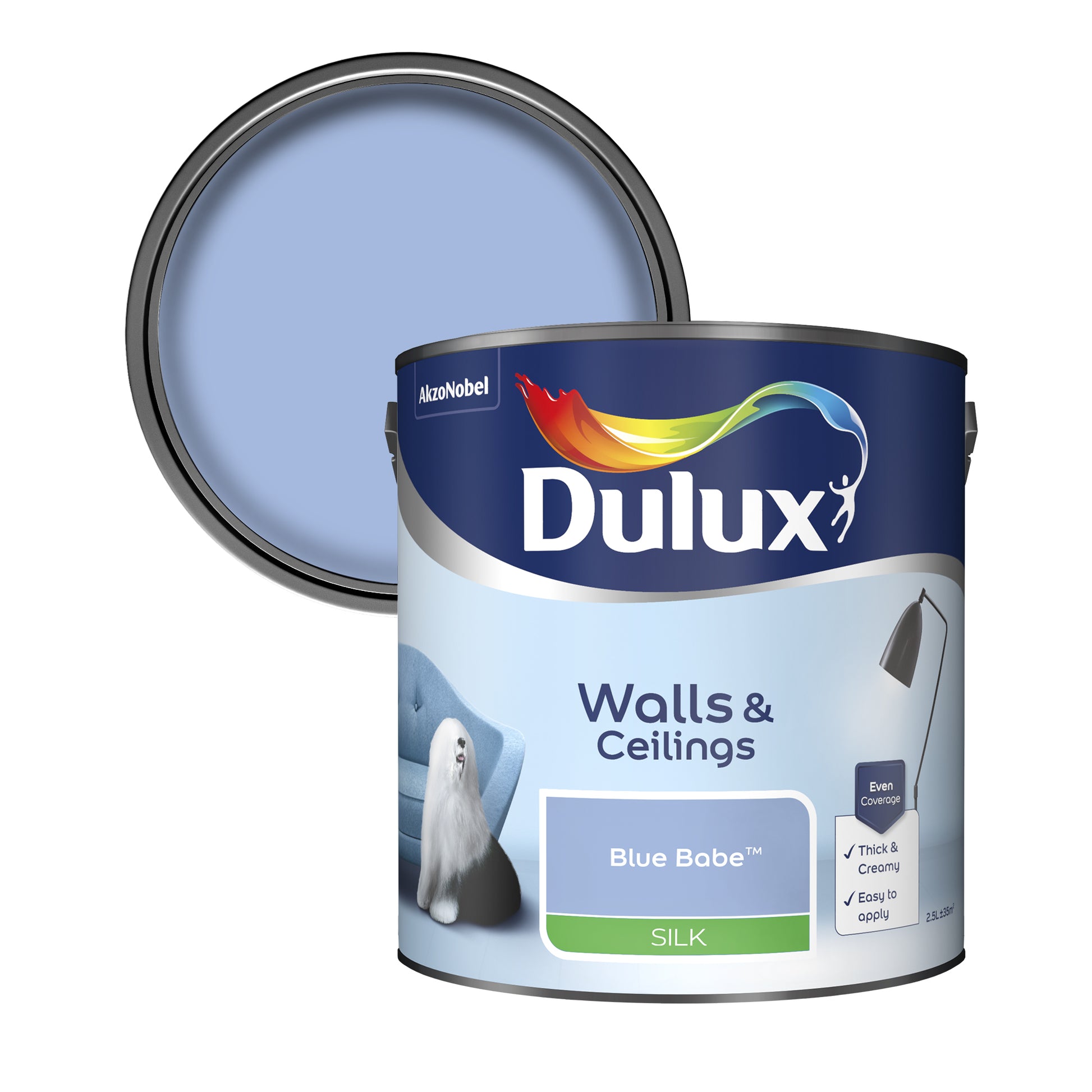 Dulux Silk Paint - Blue Babe - 2.5 Litre