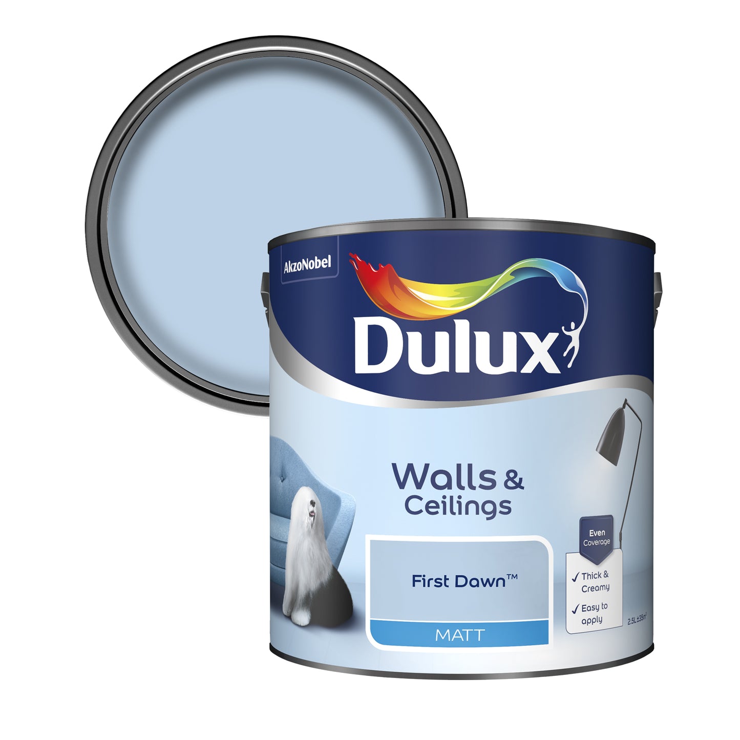 Dulux Matt Paint - First Dawn - 2.5 Litre