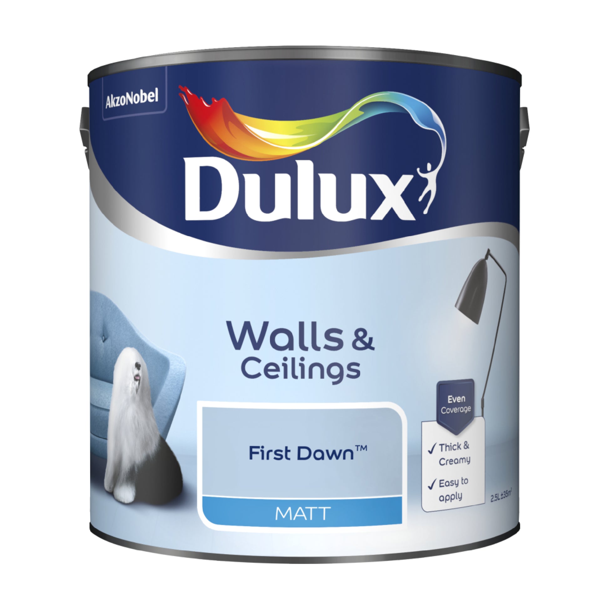 Dulux Matt Paint - First Dawn - 2.5 Litre