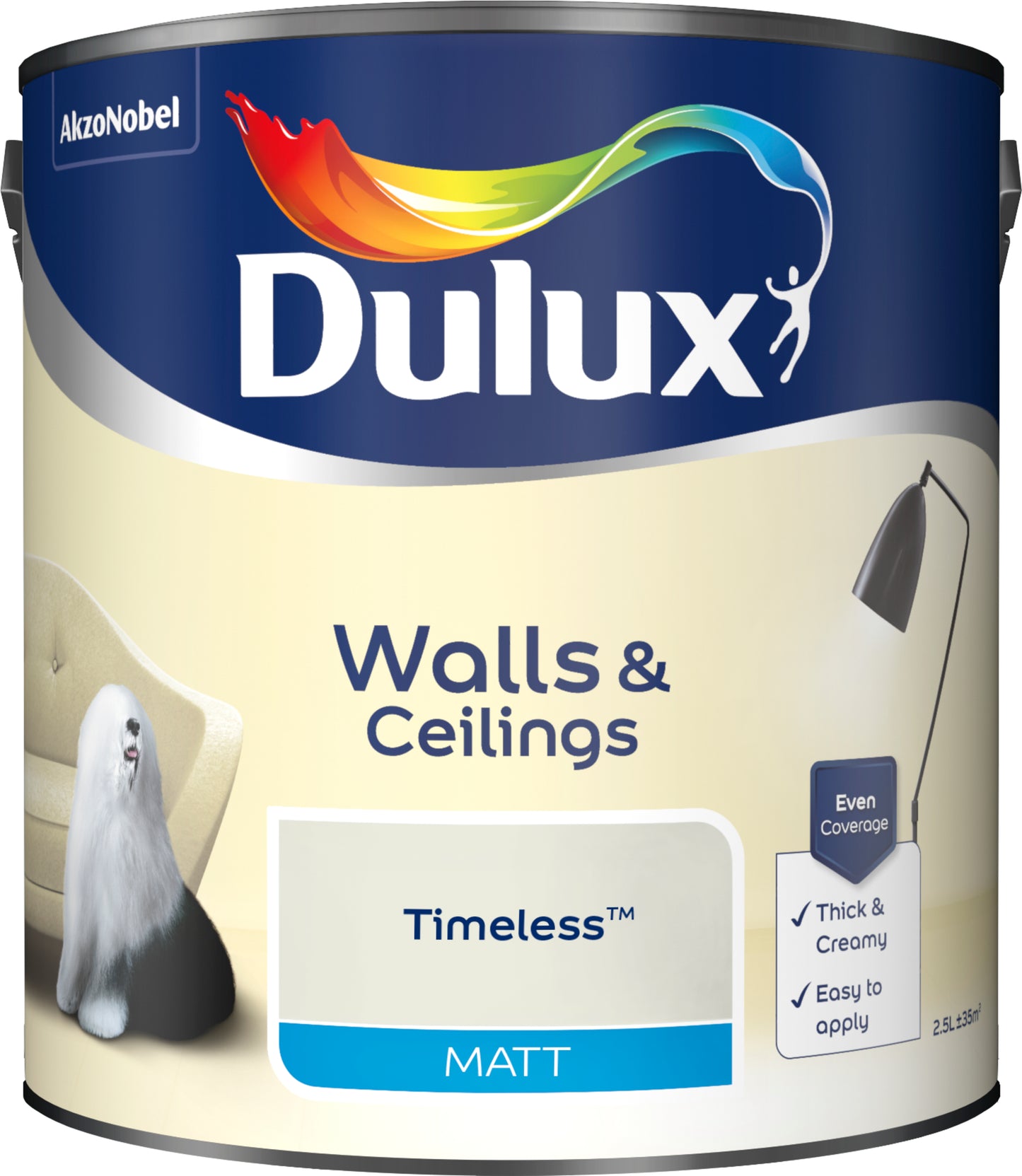 Dulux Matt Paint - Timeless - 2.5 Litre