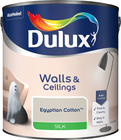 Dulux Silk Paint - Egyptian Cotton - 2.5 Litre