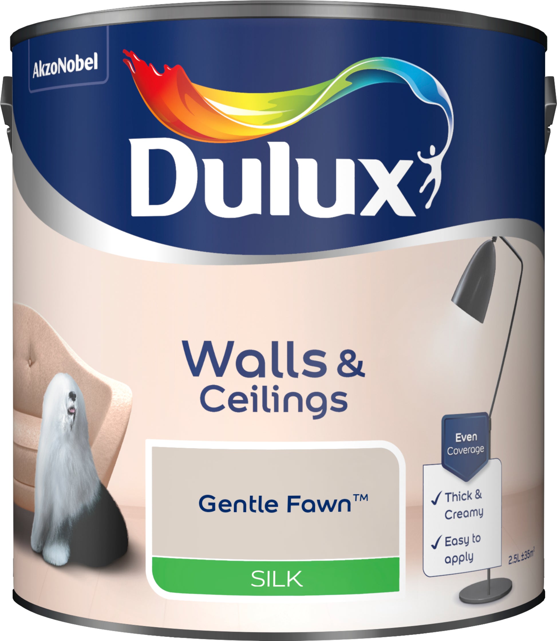 Dulux Silk Paint - Gentle Fawn - 2.5 Litre