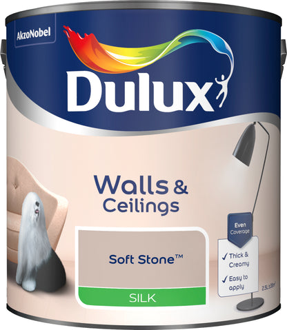 Dulux Silk Paint - Soft Stone - 2.5 Litre