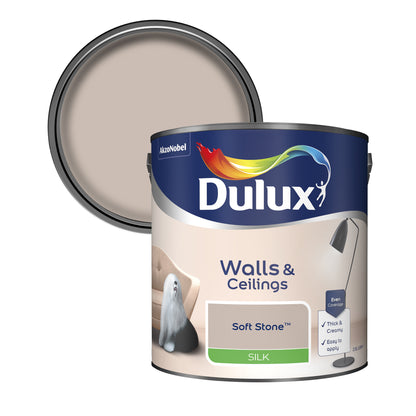 Dulux Silk Paint - Soft Stone - 2.5 Litre