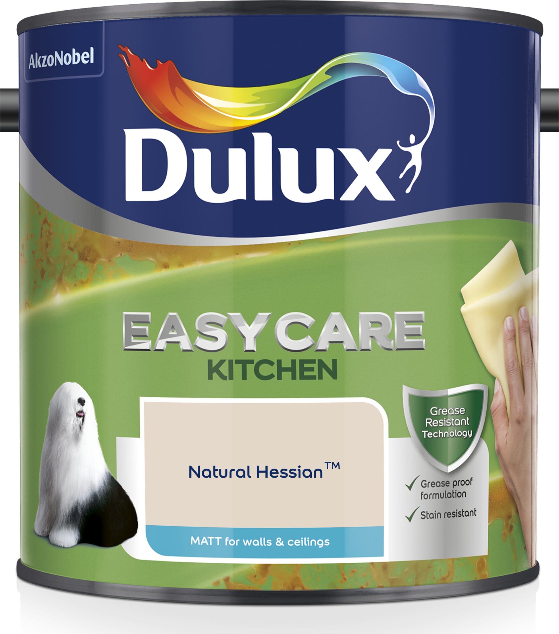 Dulux Easycare Kitchen Matt Paint - Natural Hessian - 2.5 Litre