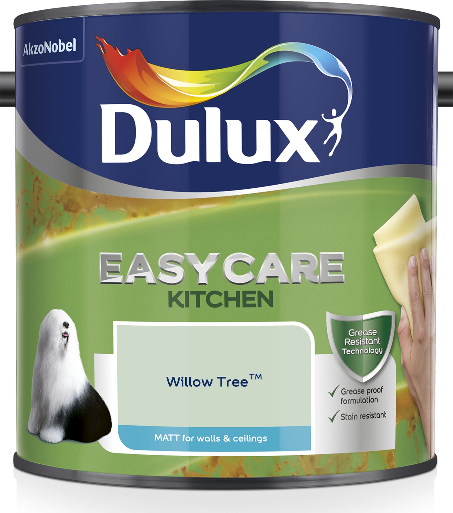 Dulux Easycare Kitchen Matt Paint - Willow Tree - 2.5 Litre