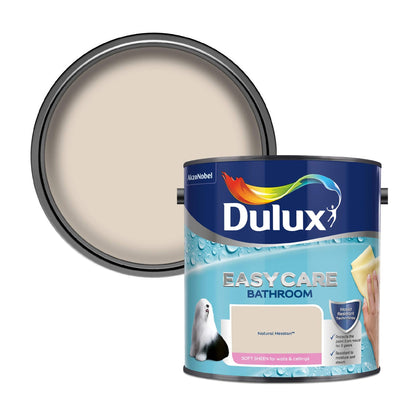 Dulux Easycare Bathroom Soft Sheen Paint - Natural Hessian - 2.5 Litre