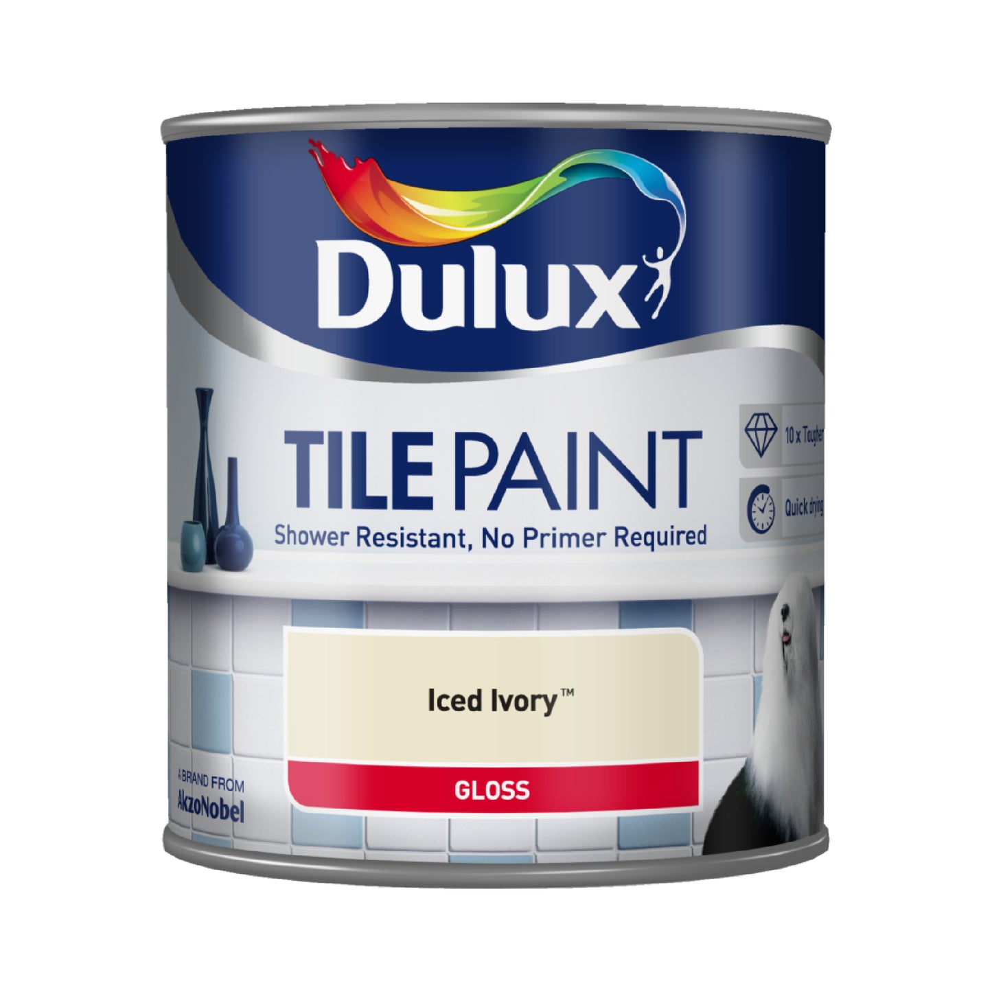 Dulux Tile Paint - Iced Ivory - 600ml