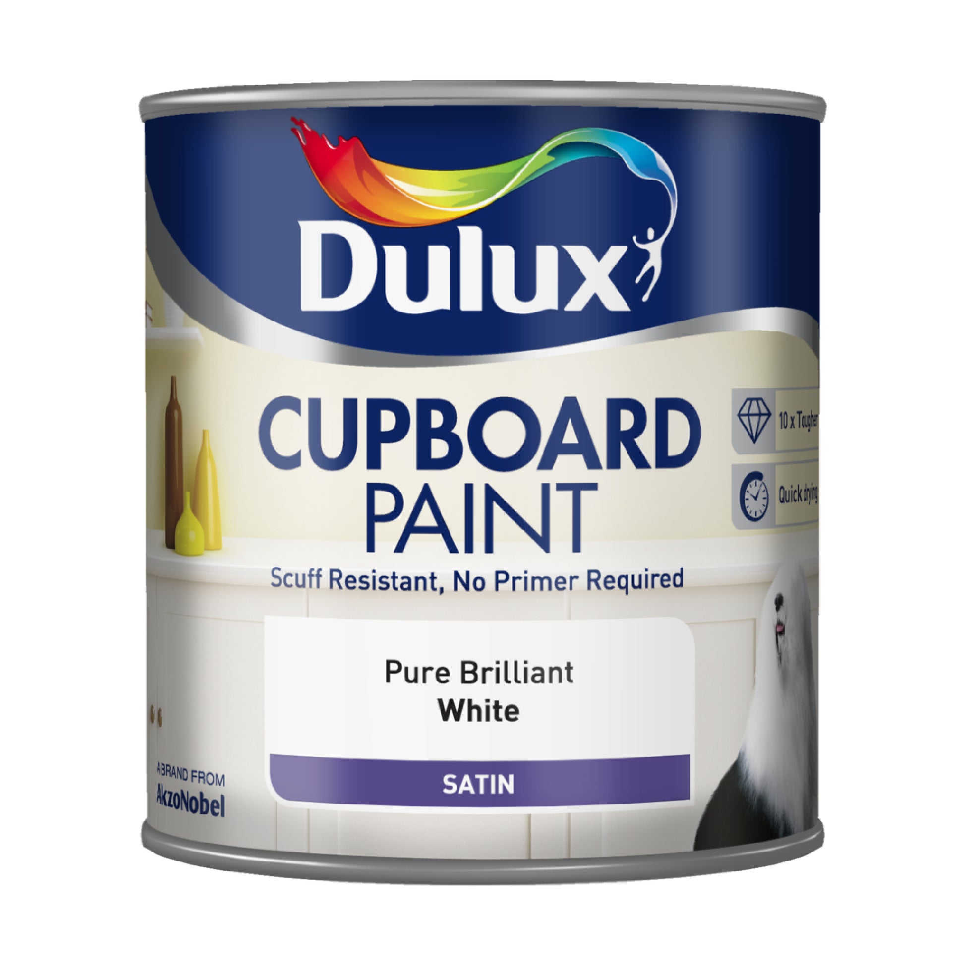 Dulux Cupboard Paint - Pure Brilliant White - 600ml