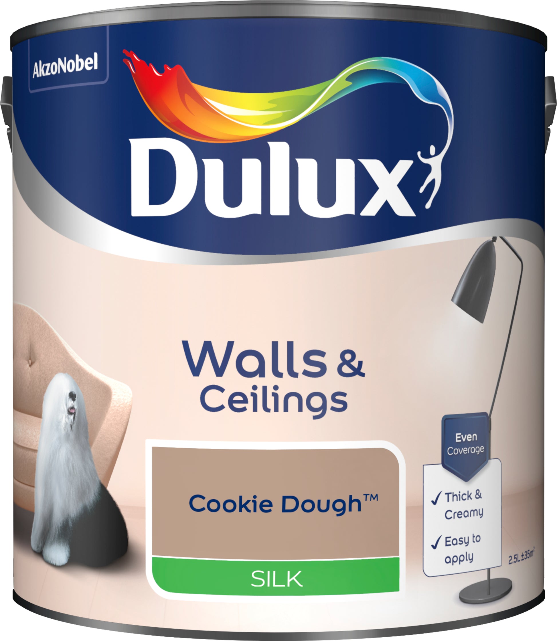 Dulux Silk Paint - Cookie Dough - 2.5 Litre