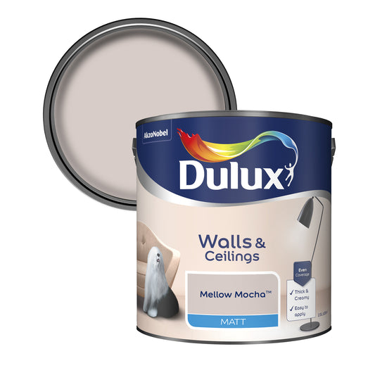 Dulux Matt Paint - Mellow Mocha - 2.5 Litre