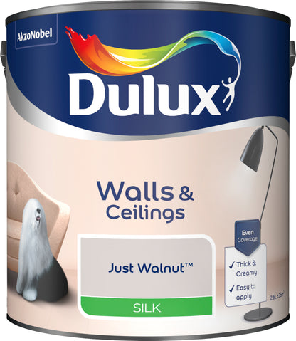 Dulux Silk Paint - Just Walnut - 2.5 Litre