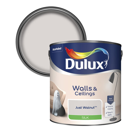 Dulux Silk Paint - Just Walnut - 2.5 Litre