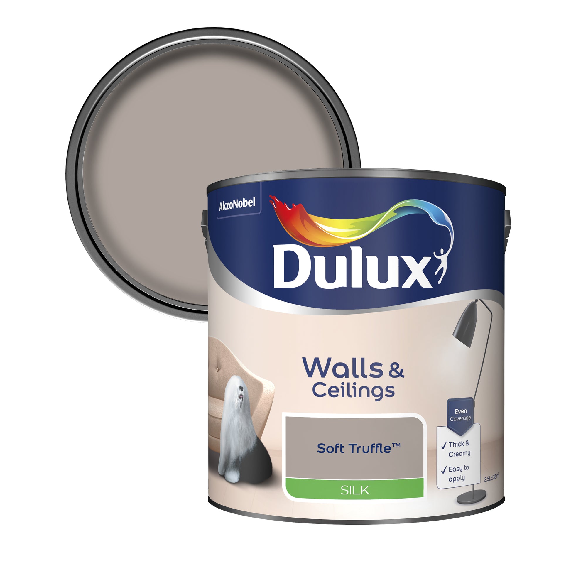 Dulux Silk Paint - Soft Truffle - 2.5 Litre